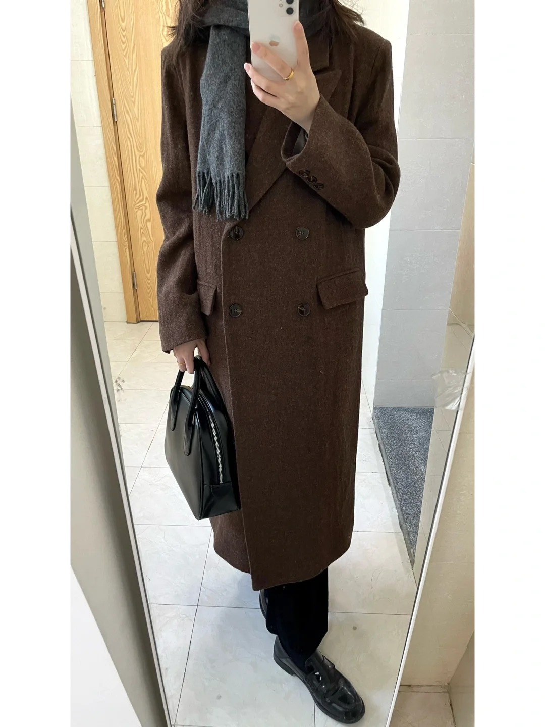 经典枪驳领长大衣