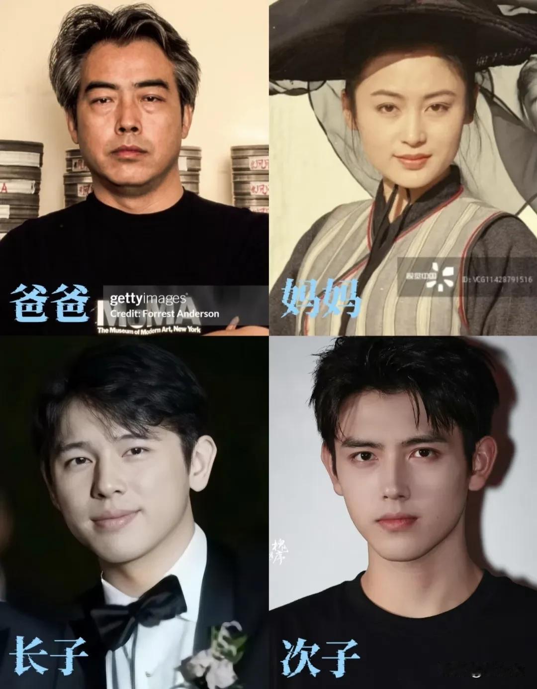 老说陈飞宇像他爸爸，可是他也像他妈妈呀，尤其是他那个鼻子，但毕竟陈红是大美女。