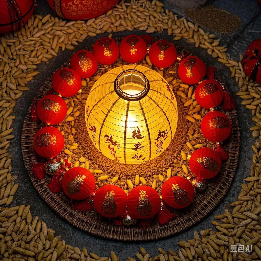 下联：处处如意财源广
“处处”对应“年年”，范围对时间；“如意”和“吉祥”相近；