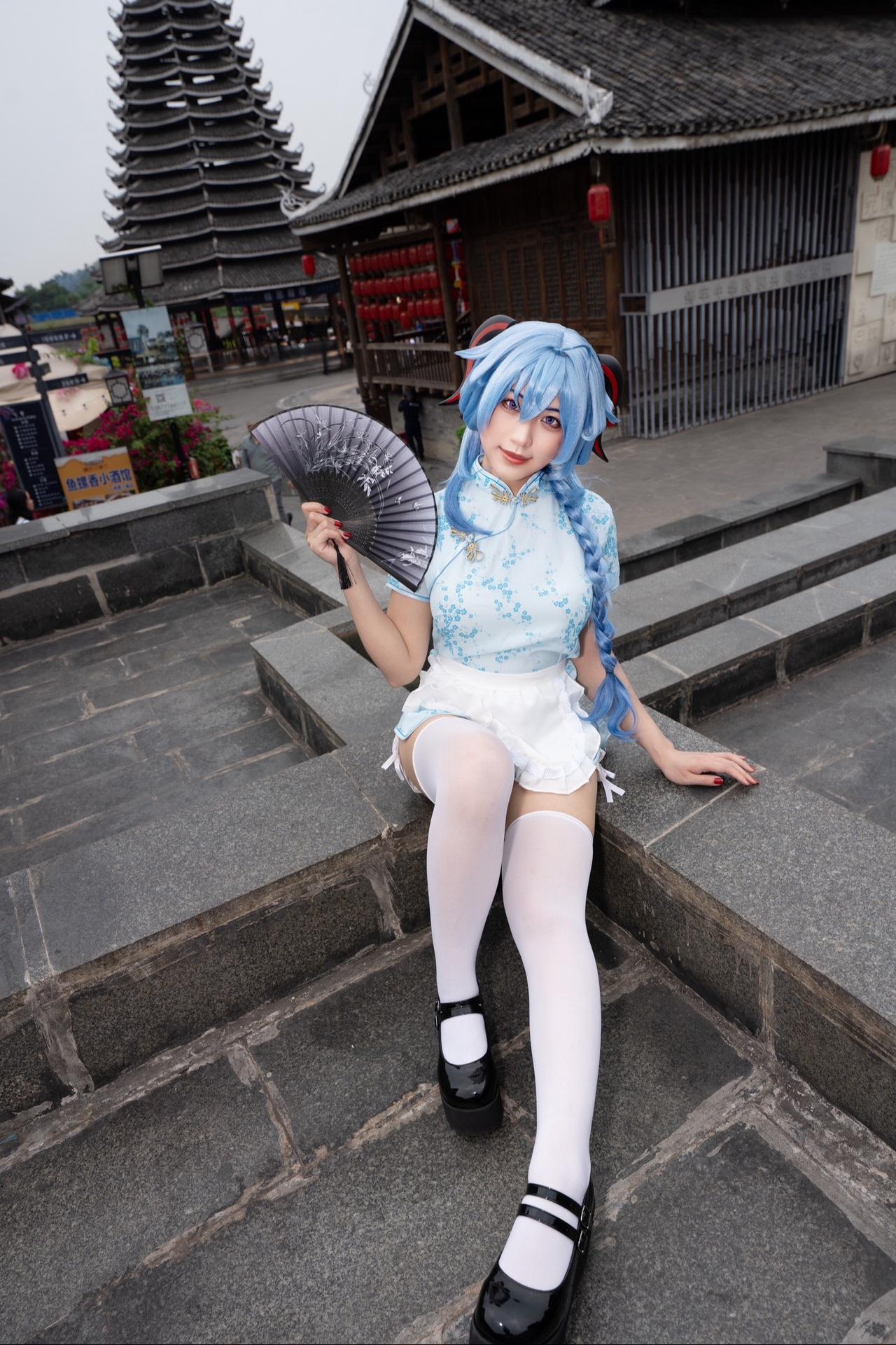 单灯直闪#原神 #甘雨 #中华娘 #cos #南宁拍照