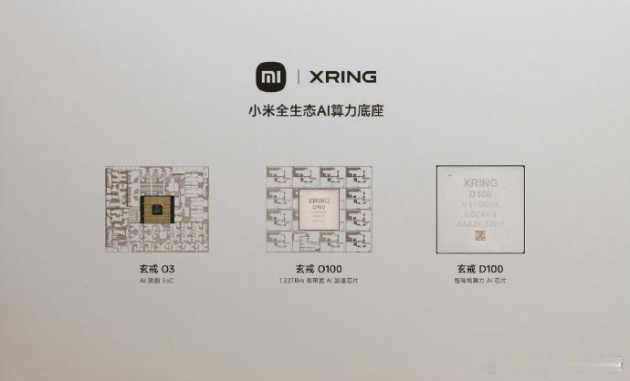 小米这算是把“人车家”的算力家底一次性亮出来了。三颗玄戒芯片，分工很清晰：- O