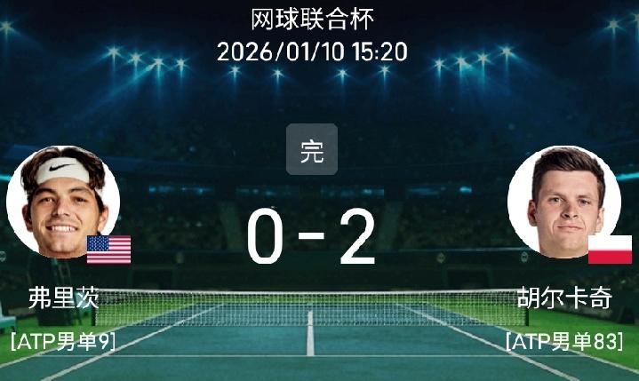 2026年网球联合杯的半决赛波兰对阵美国，这也是去年的冠亚军决赛队伍，波兰一哥胡