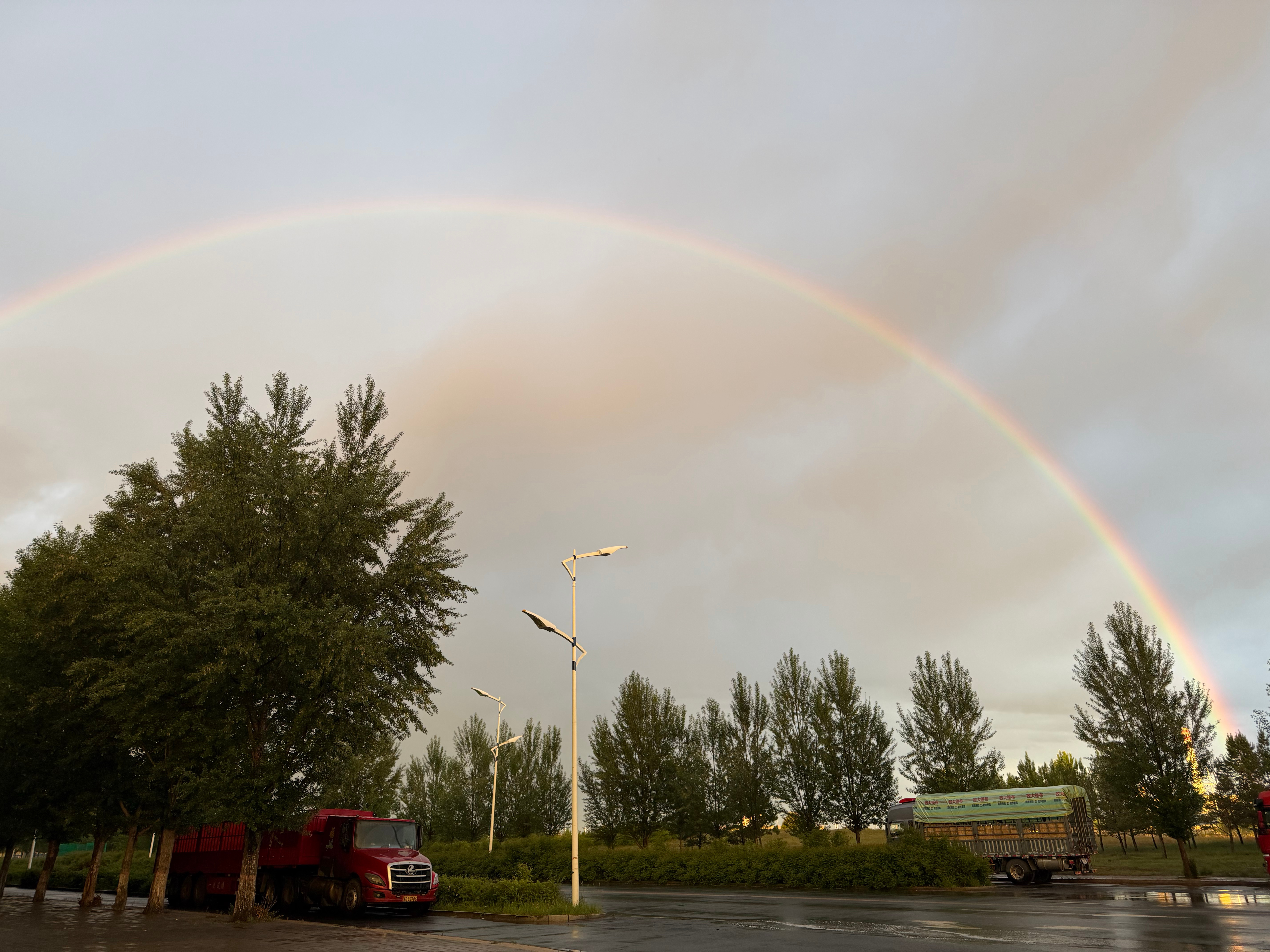 今日份的快乐来自张家口的彩虹🌈 张家口