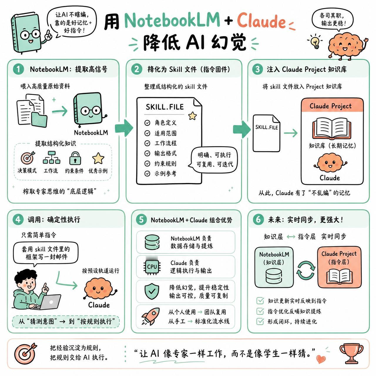 【用NotebookLM+Claude组合用法降低AI幻觉】

快速阅读：通过 