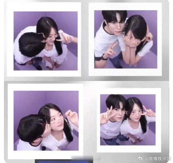 金宇硕姜娜言拍人生四格  啊啊啊啊一大早被甜到！！金宇硕姜娜言拍人生四格比心照，