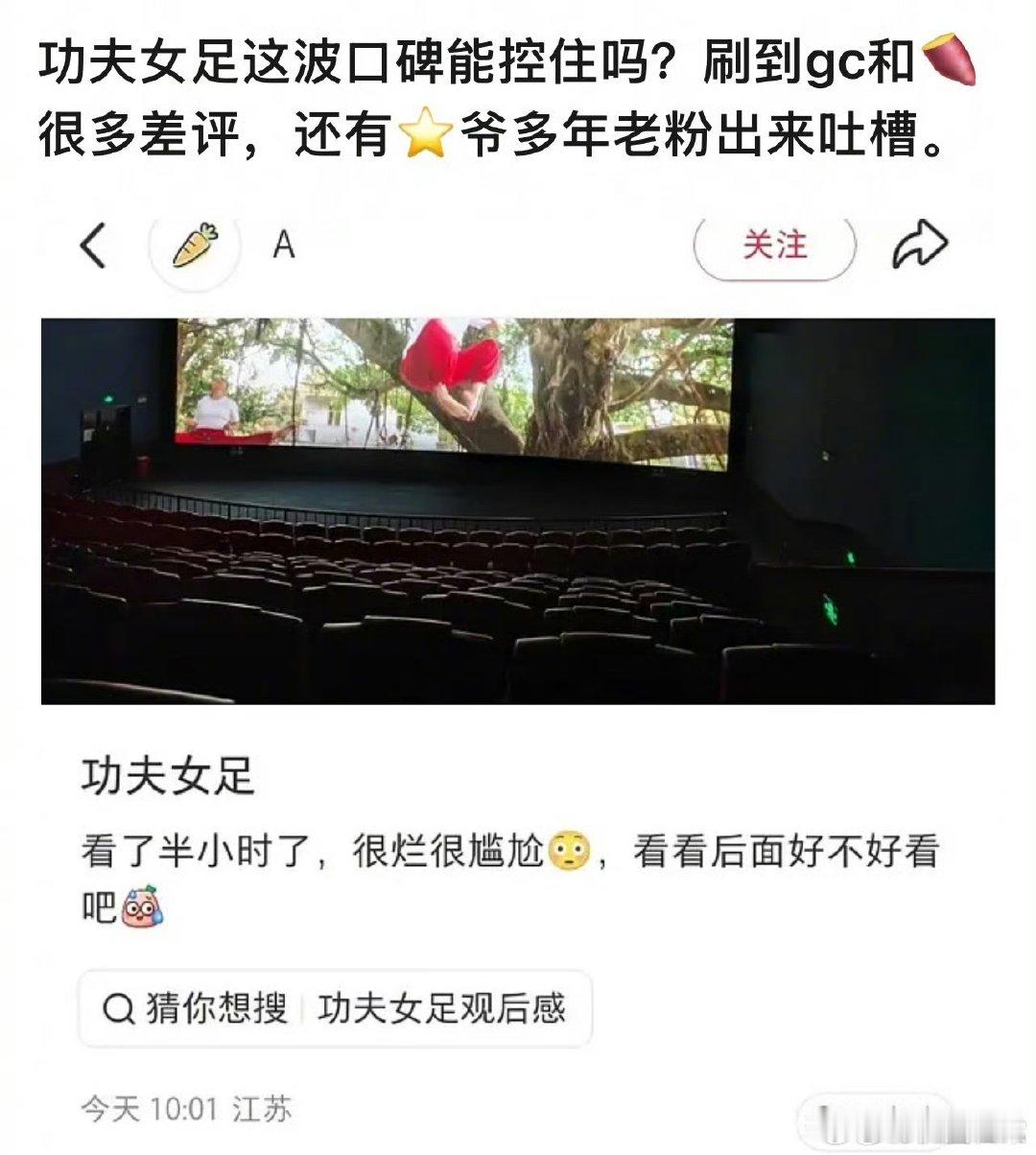 电影功夫女足下沉口碑功夫女足口碑两极分化 功夫女足口碑两极分化，怎么说 