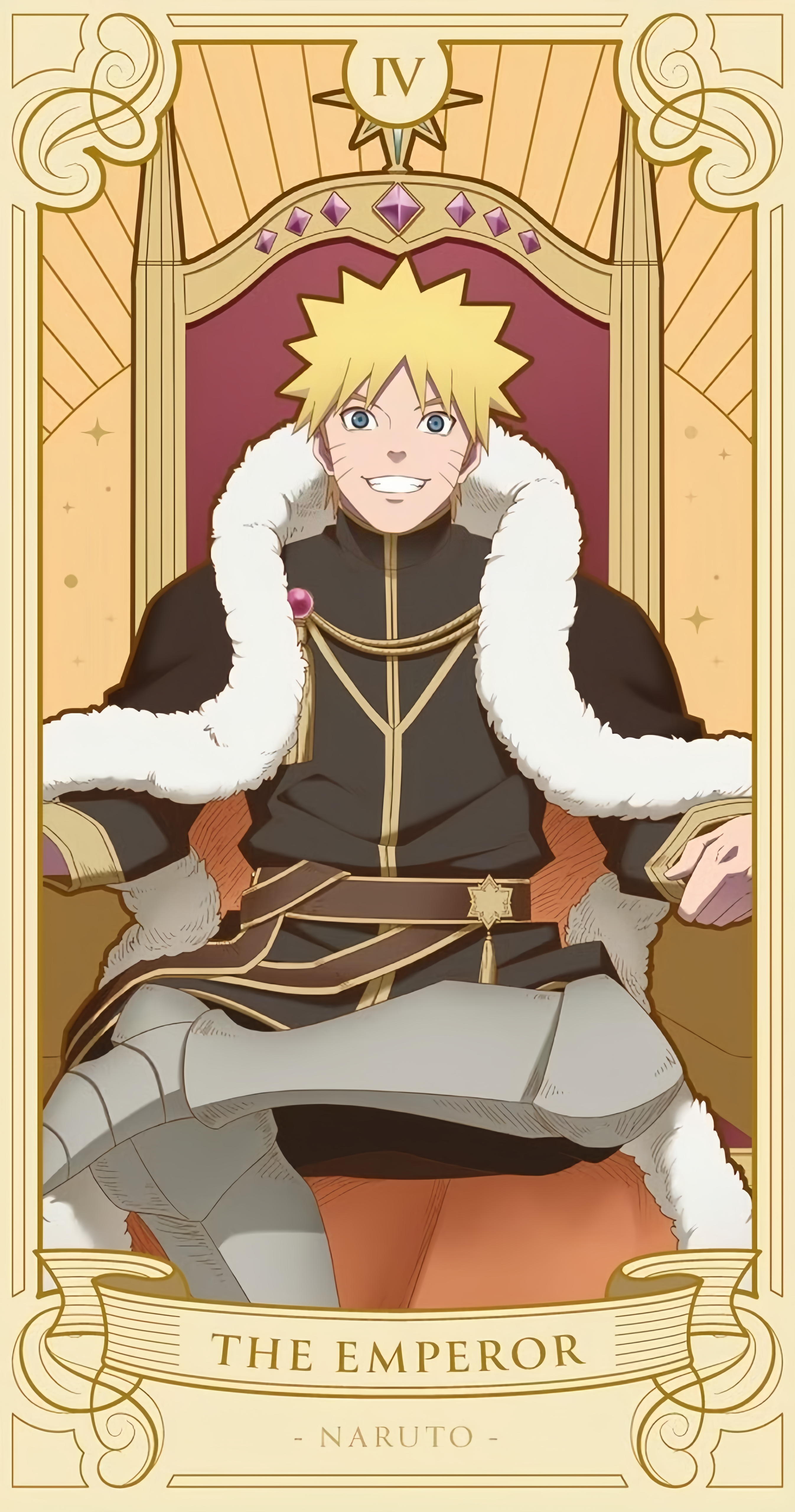 『火影忍者』塔罗牌主题系列修复了一下画质 大家觉得这两套好看吗火影忍者漩涡鸣人宇