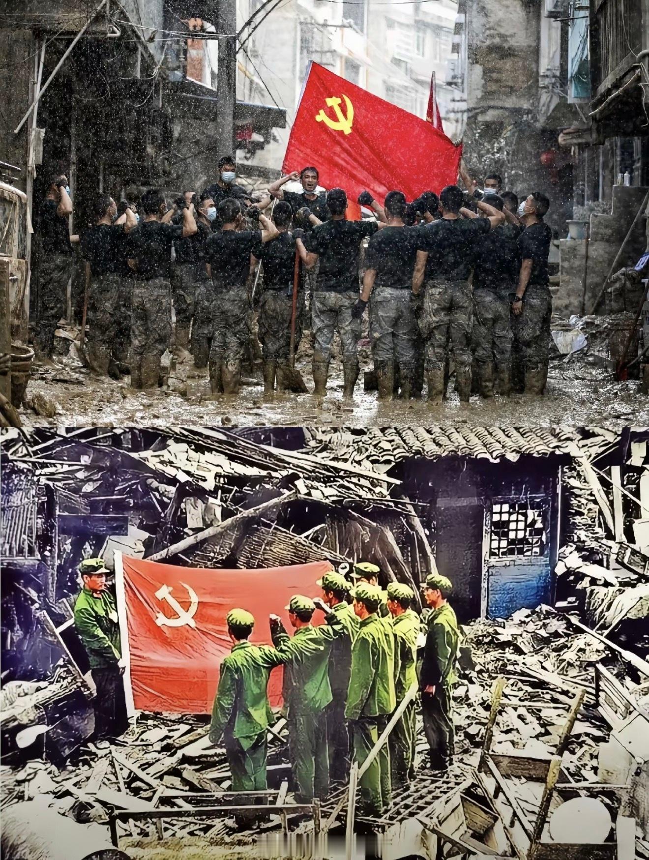广西洪水入境广东危难时刻见忠诚，党旗永远升起在人民最需要的地方 