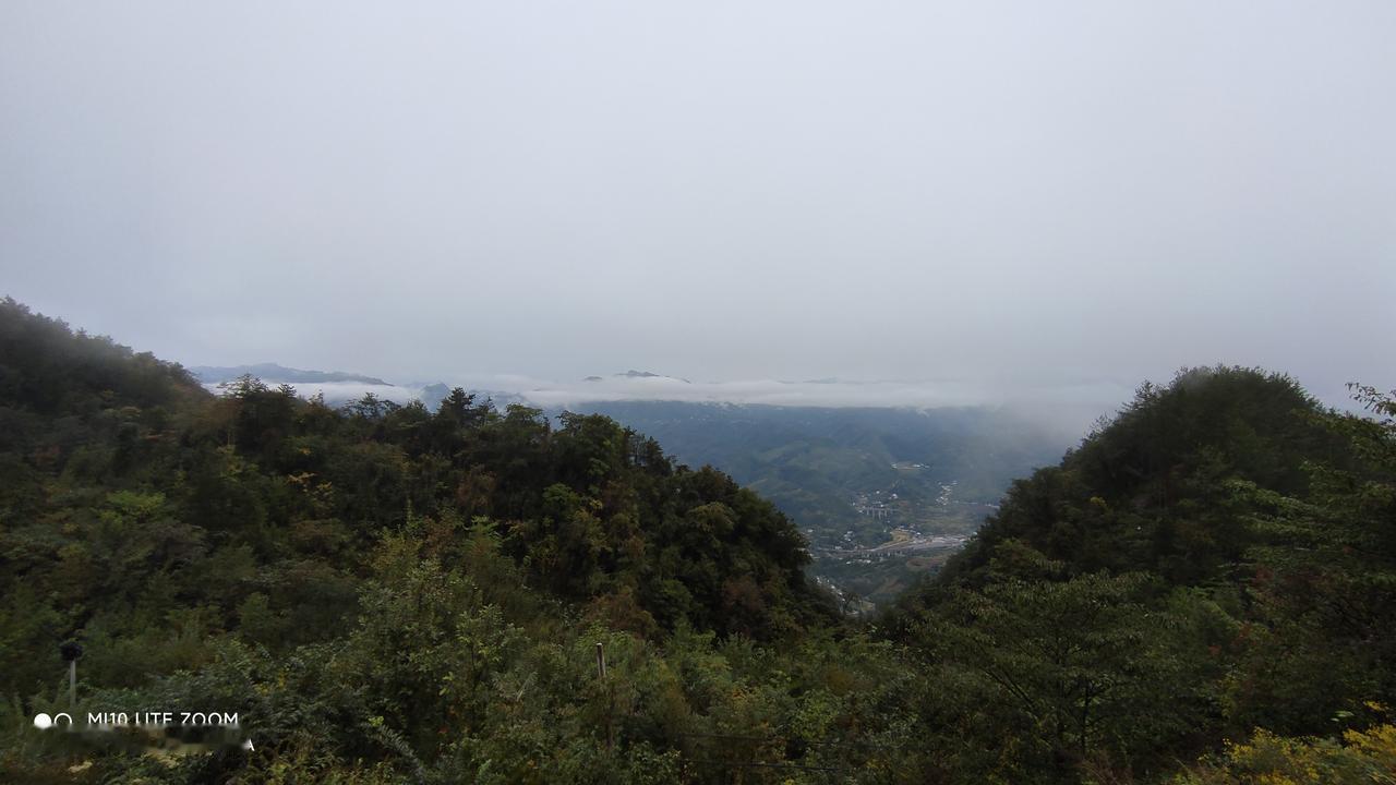 曾家山的云海！今天上午从曾家山养生谷回家去，在下山的路上看见云海特别漂亮，可能是