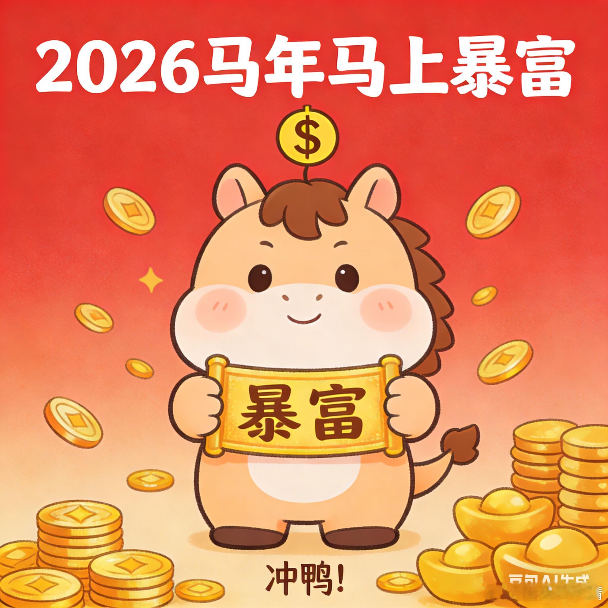 马年快到了，戏精祝大家马上暴富啦！接不接！ 