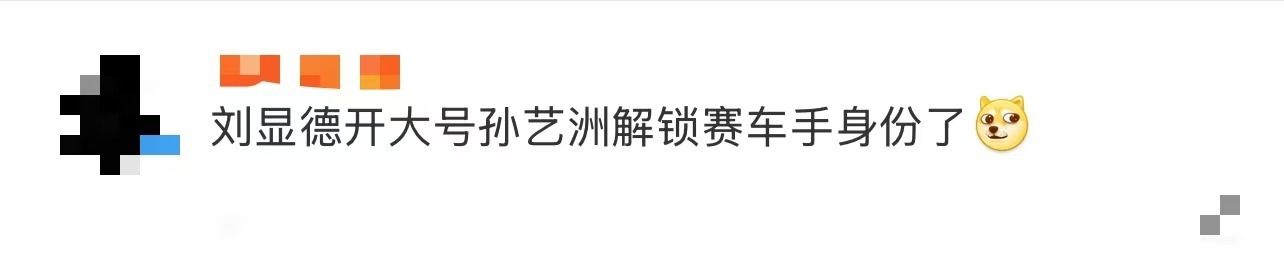 孙艺洲解锁赛车手身份  孙艺洲成功获取赛照，正式解锁赛车手身份，曾经《飞驰人生》