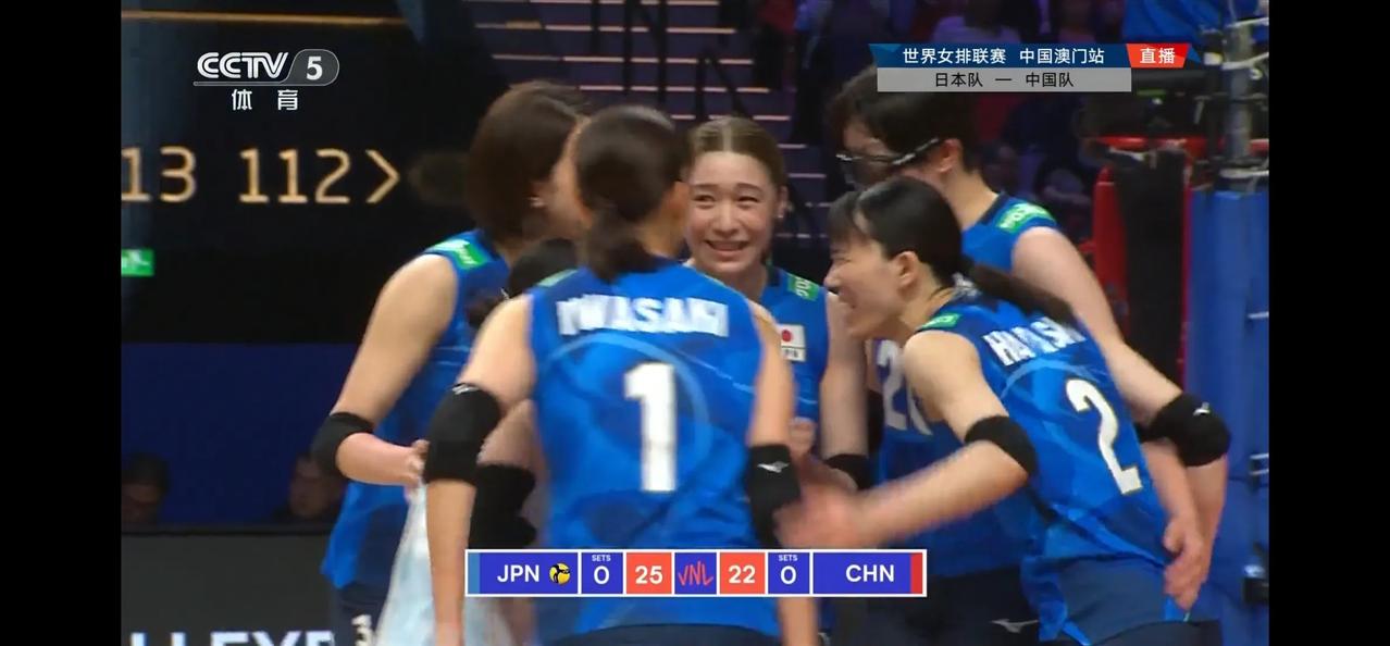 2024世界女排联赛中国澳门站中国女排和日本女排第一局比赛已经结束，首发跟上场一