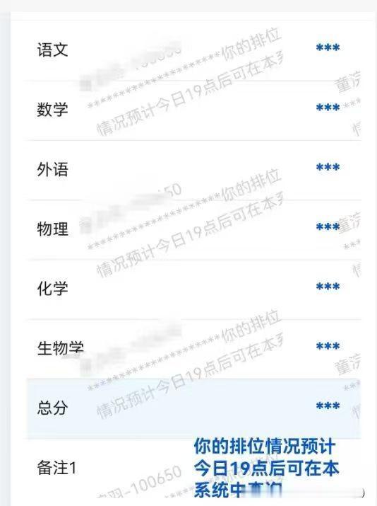 原来屏蔽生的成绩是这个样子的[呲牙]
重庆今天可以查成绩了！
每年都说难每年都有