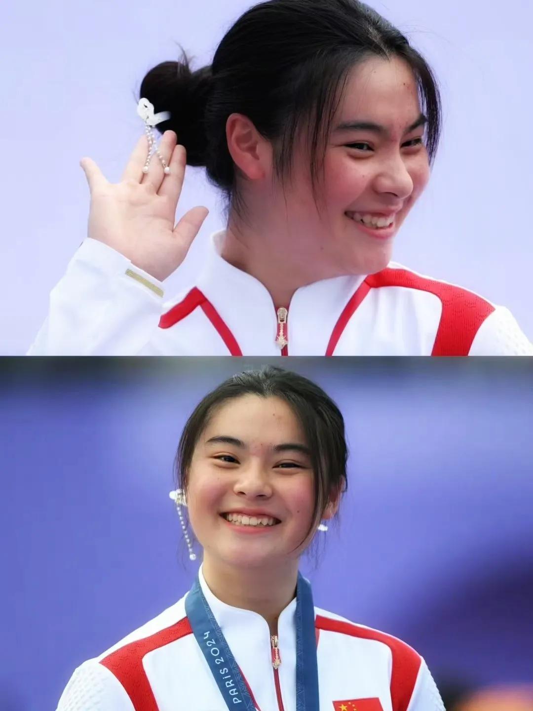 奥运冠军的花簪！
邓雅文，这位四川妹子在巴黎奥运会上，夺得自由式小轮车项目的冠军
