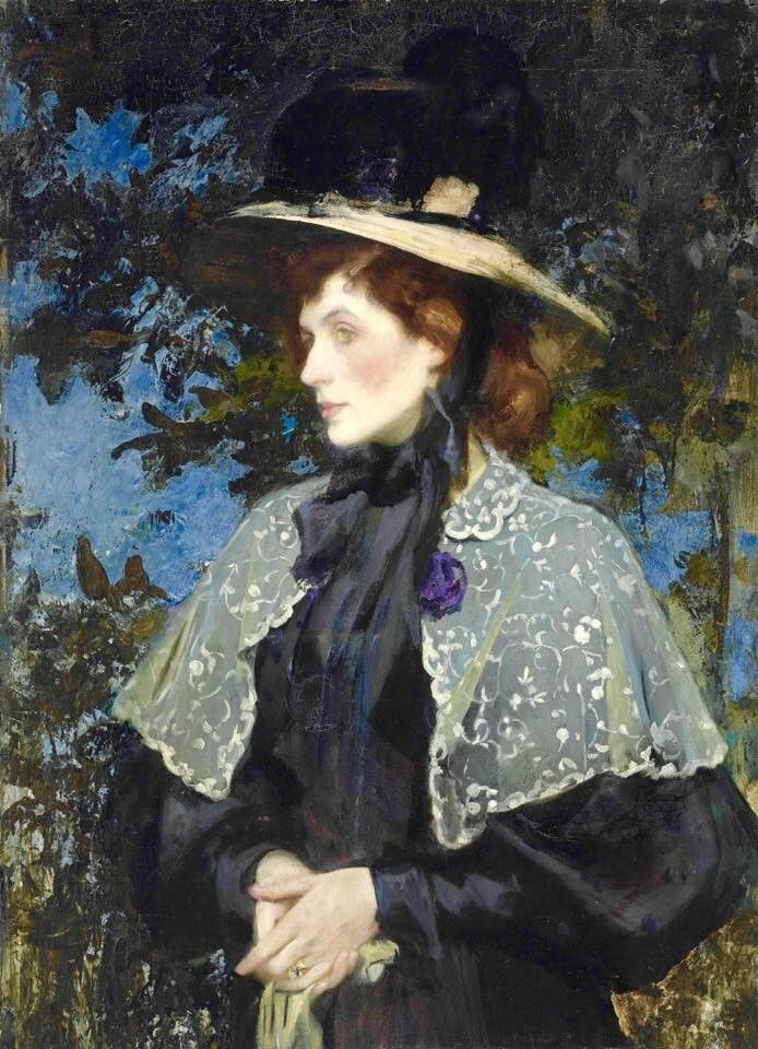 画家的妻子，1890年，美国画家James Jebusa Shannon 