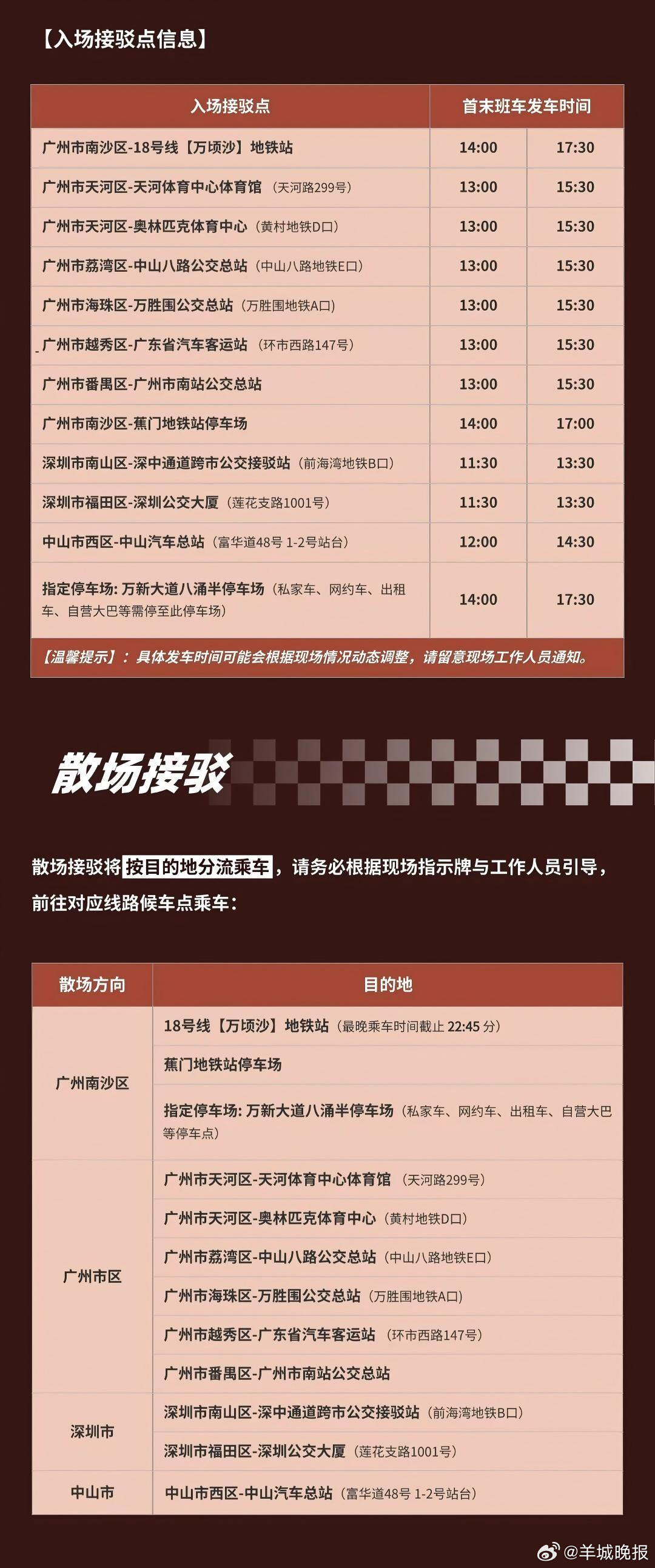 #时代少年团演唱会将实施交通管控#【时代少年团广州演唱会场馆外围将实施交通管控，