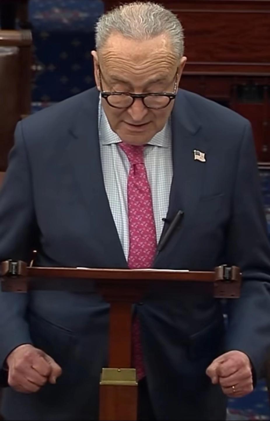 参议院少数党领袖查克·舒默（纽约民主党）周三警告特朗普政府完全遵守立法，要求司法