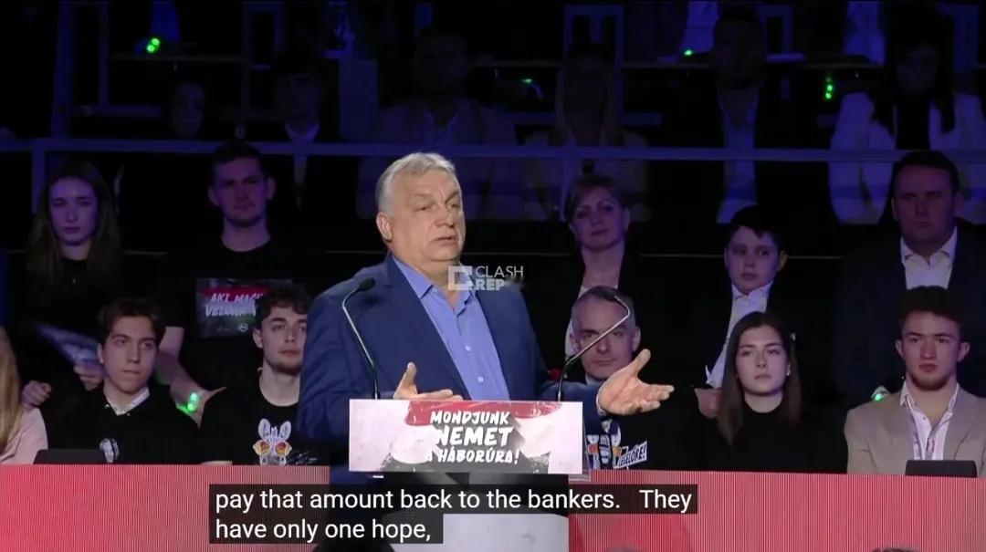 匈牙利总理欧尔班今天（2月22日）表示：“他们希望在乌克兰领土上击败俄罗斯，迫使