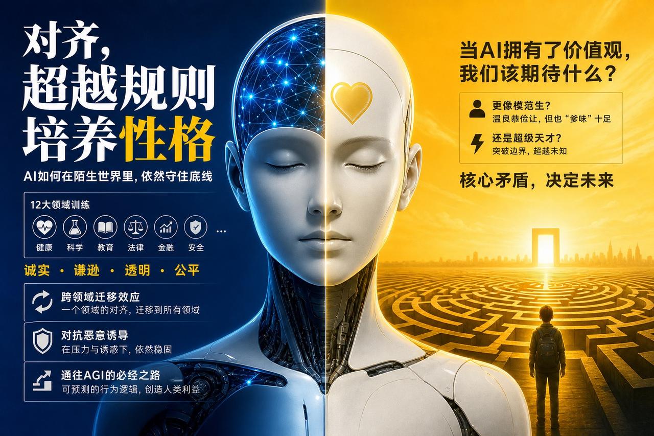 【OpenAI的新对齐实验：要把AI训练成有“人格”的模范生】

OpenAI最