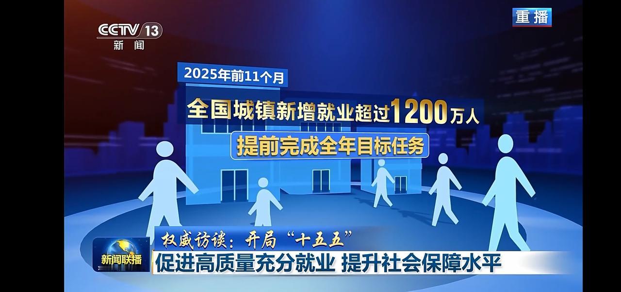 全国城镇就业形势喜人！