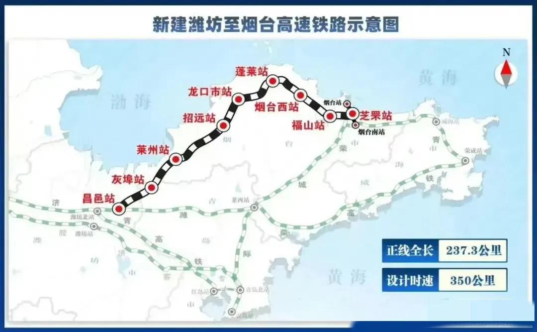 潍烟高铁今天正式开通运营，对于烟台来说这真的是一个大事情，尤其是对于招远这样第一