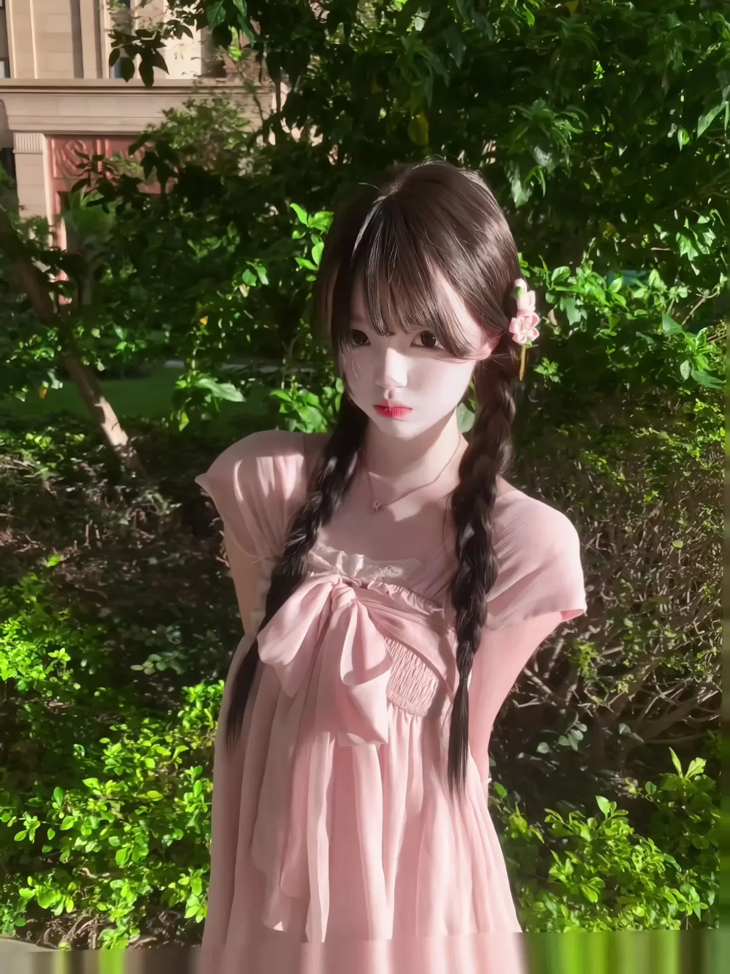 清纯可爱的穿搭和爱笑的性格我正在学 给我点时间 请你不要愛上别人T T假发