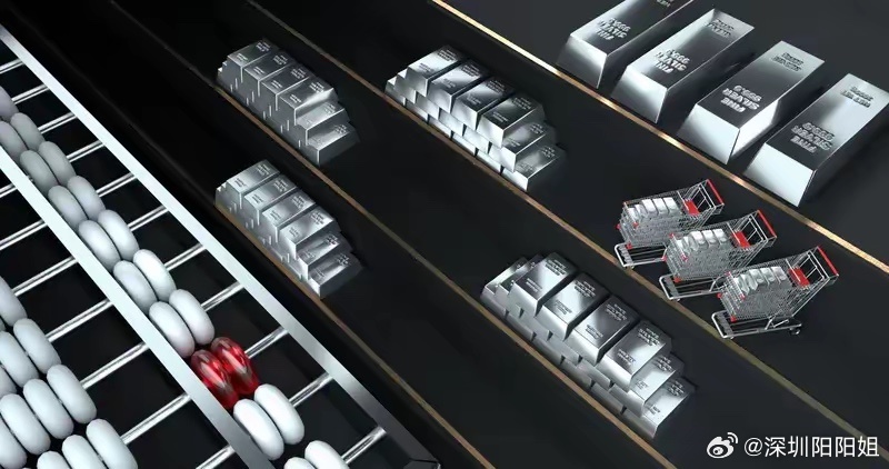 白银涨幅一度超过9%12月31日，现货白银价格攀升，向上触及77美元/盎司，日内