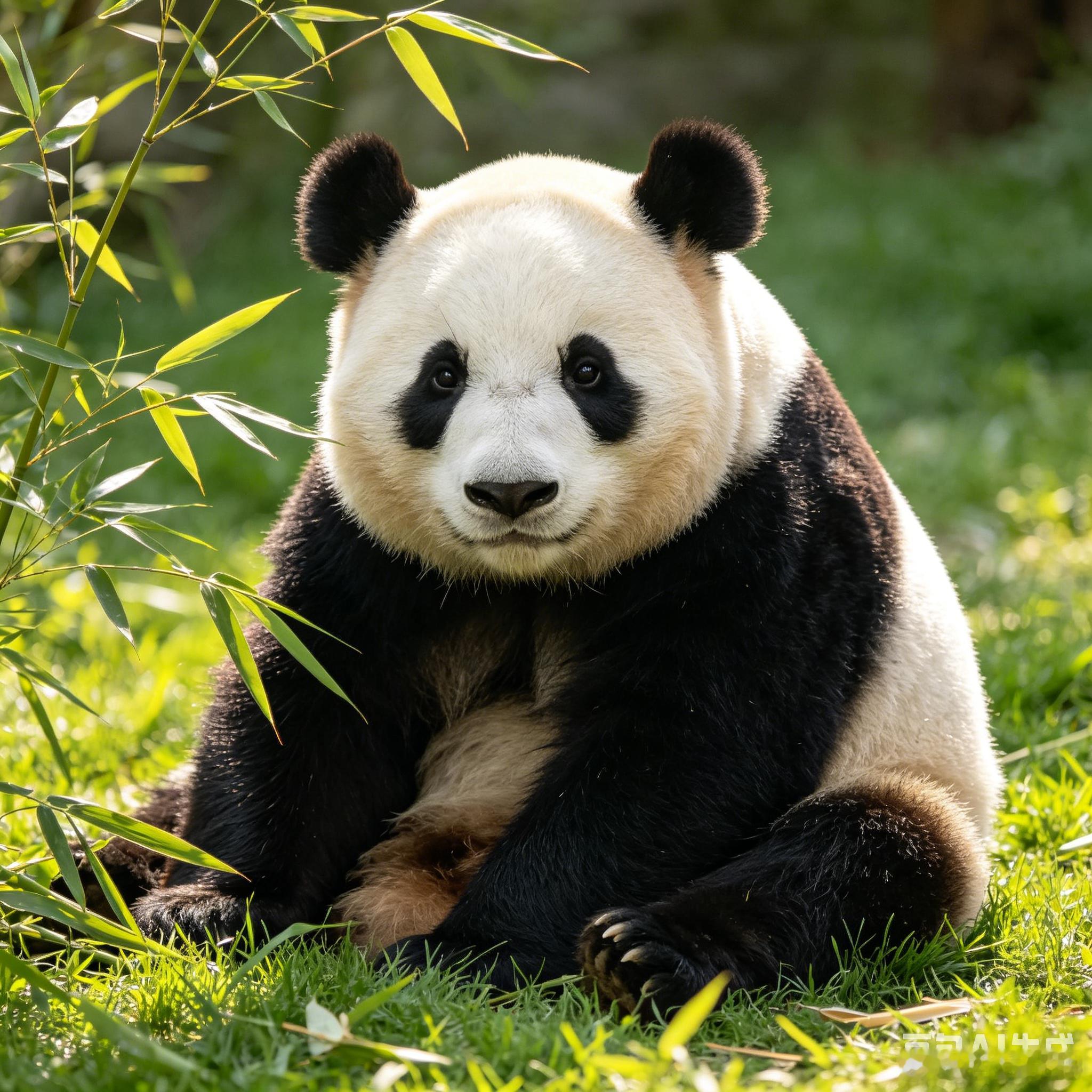 没有黑眼圈的大熊猫出现了 救命！大熊猫居然“卸妆”了？🐼四川卧龙拍到全球唯一野