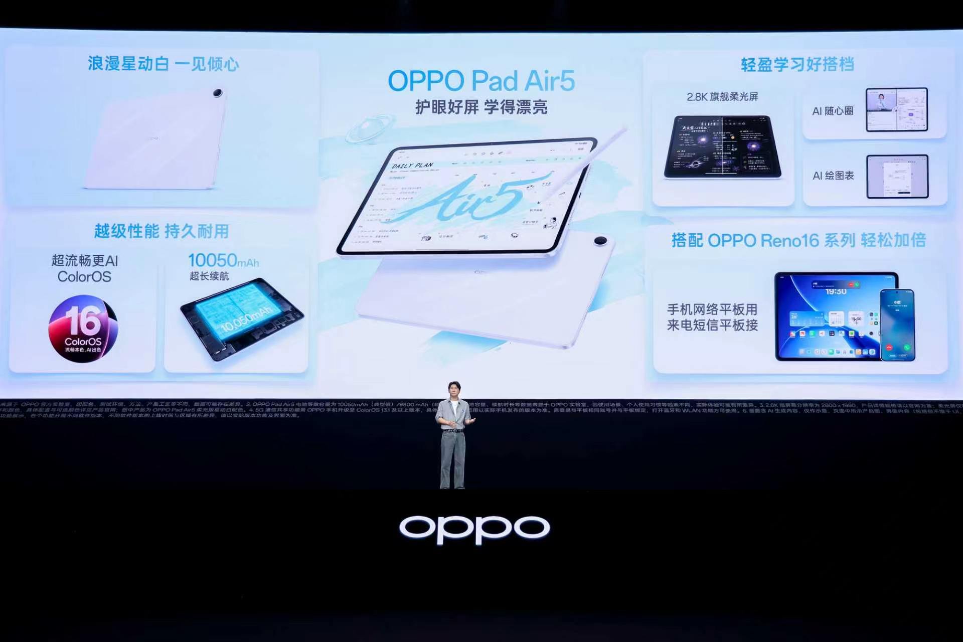 OPPO Pad 6和Reno手机联动体验感拉满了网络、消息都能同步，素材一碰就