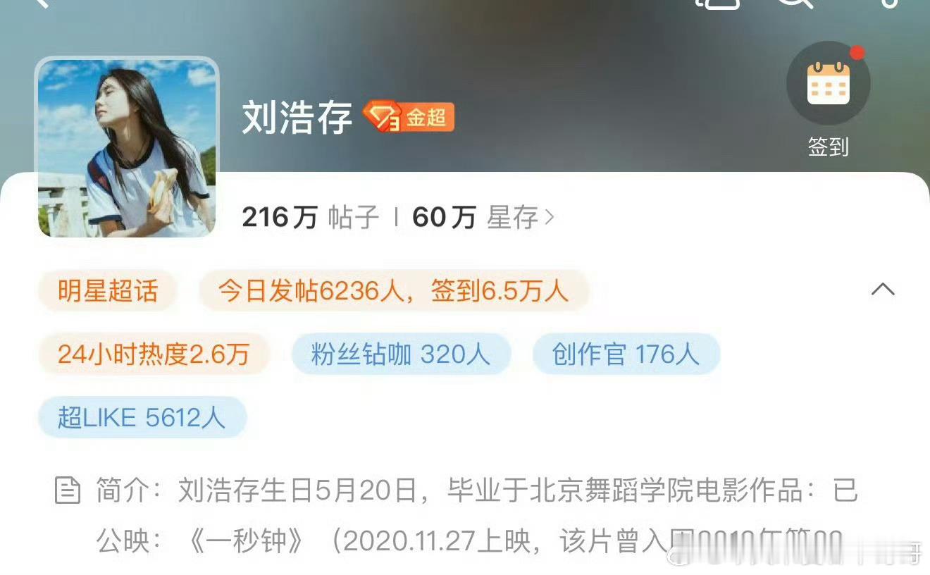 刘浩存 首位超like破5600的00花🌸每一次播剧都是有效吸粉[点赞] ​​