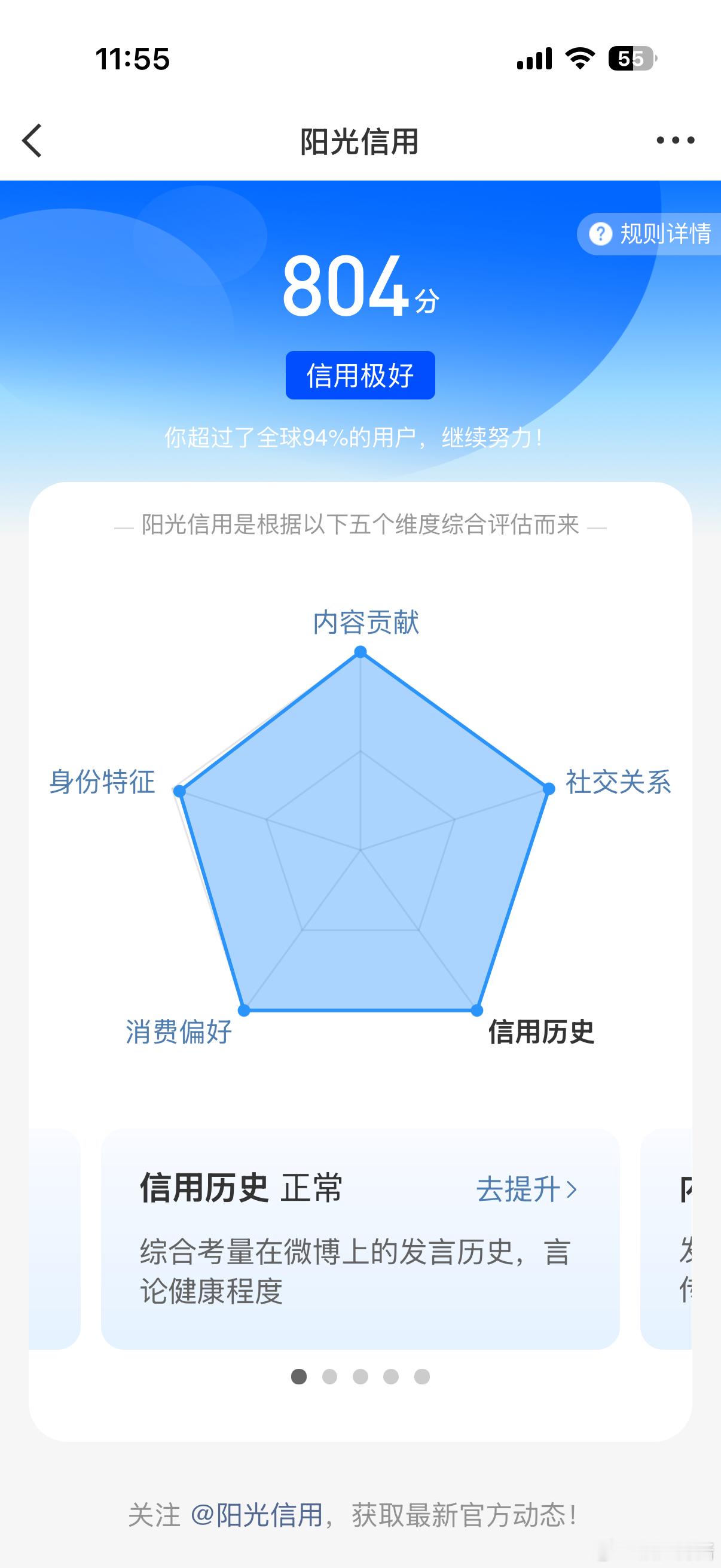 信用分居然800了，有啥用？ 