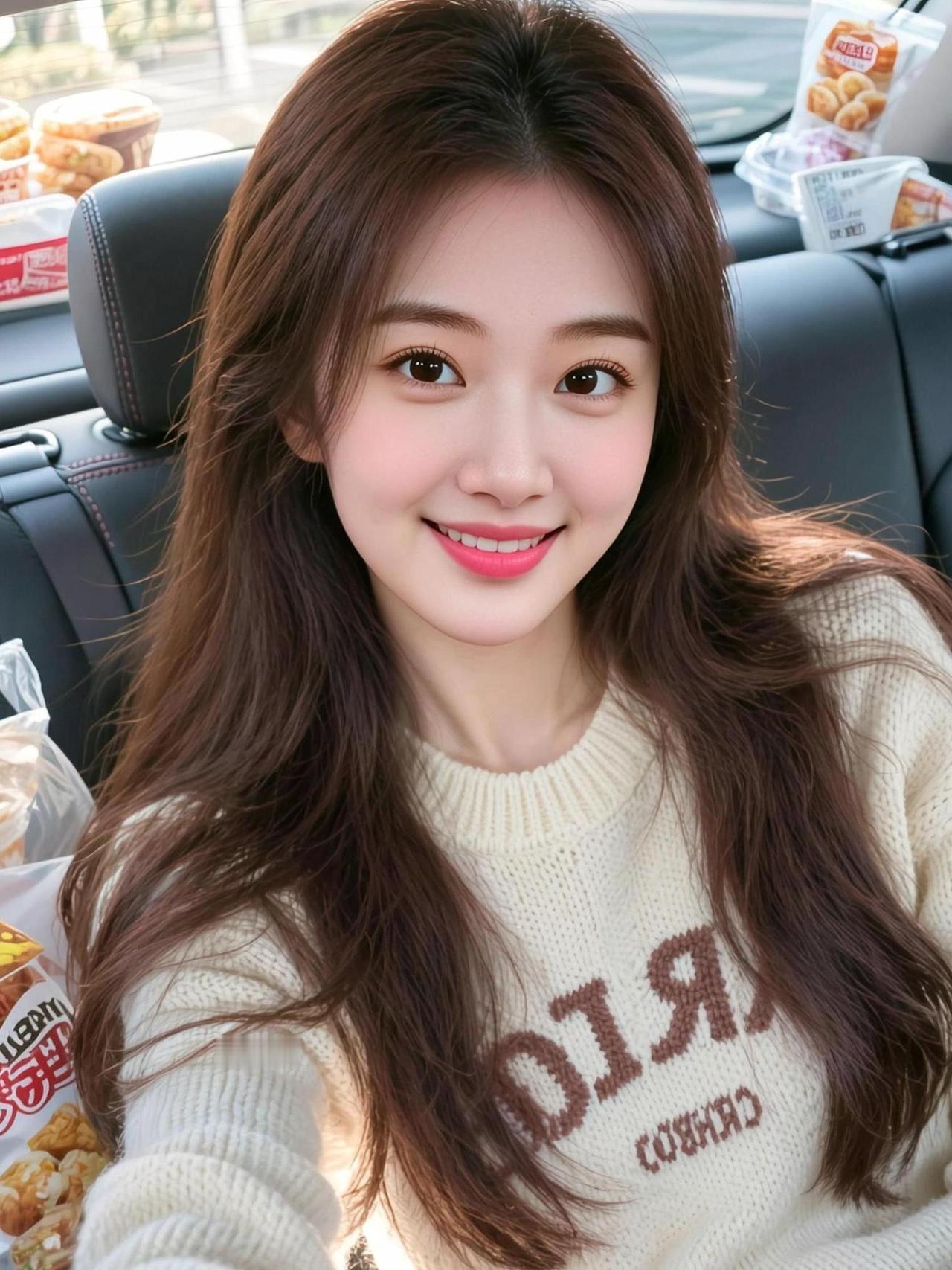 暖光生活照 抖音ai创作 美女 高颜值