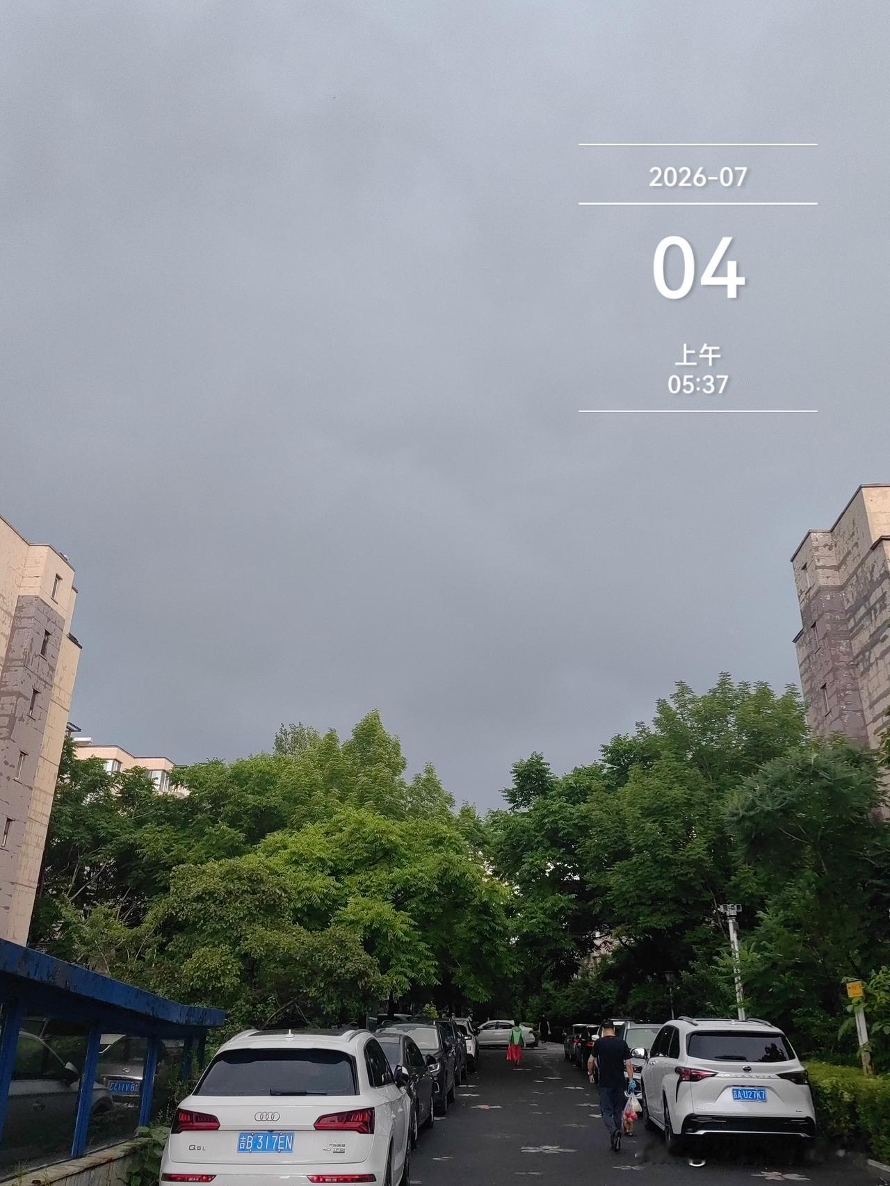 坐标吉林市，2026年7月4日早晨06：20分，今天上早市，又差一点被浇成落汤鸡