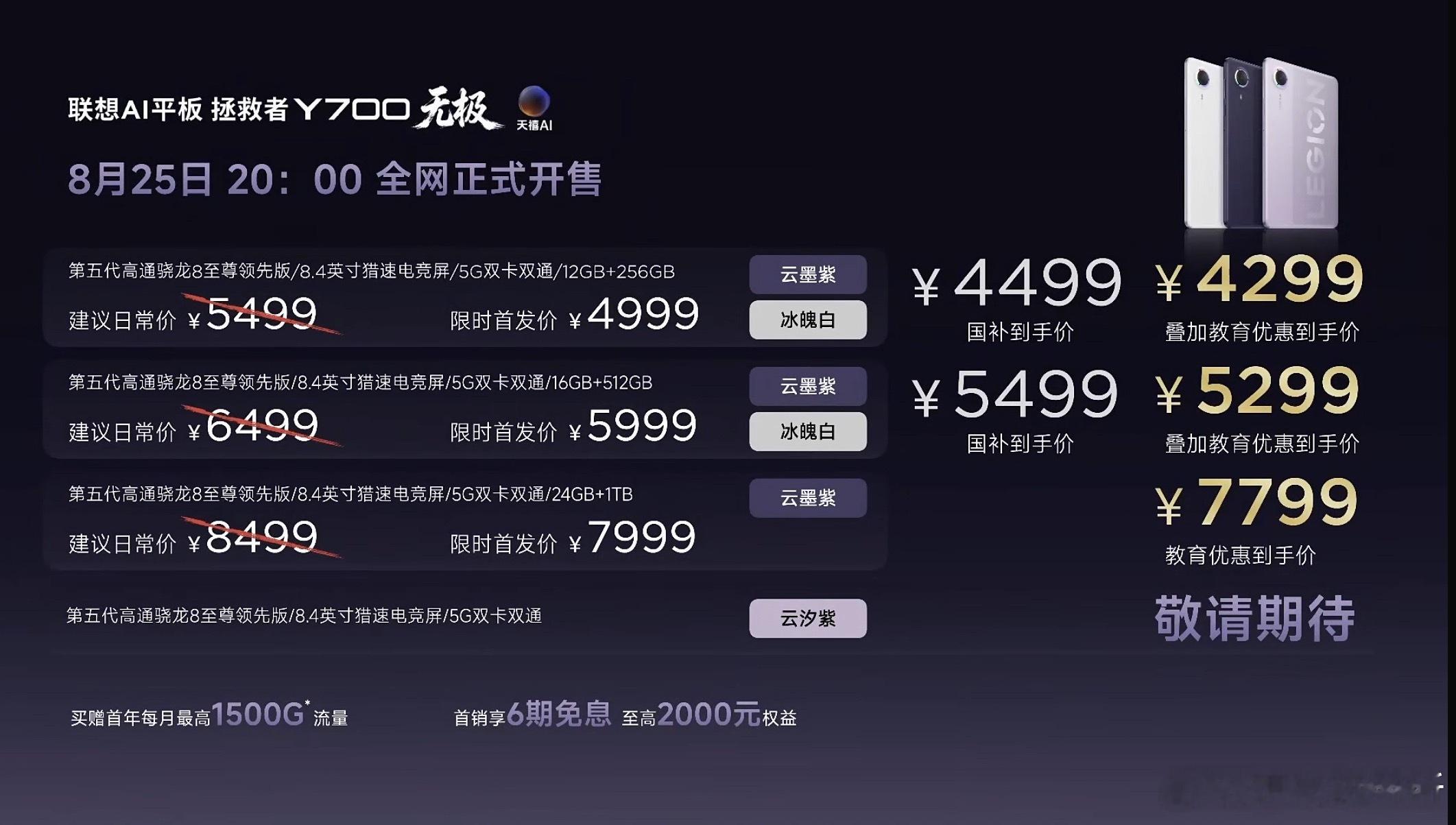Y700无极 这个售价也算良心了，论配置，在小平板市场很能打了，各位觉得如何？拯