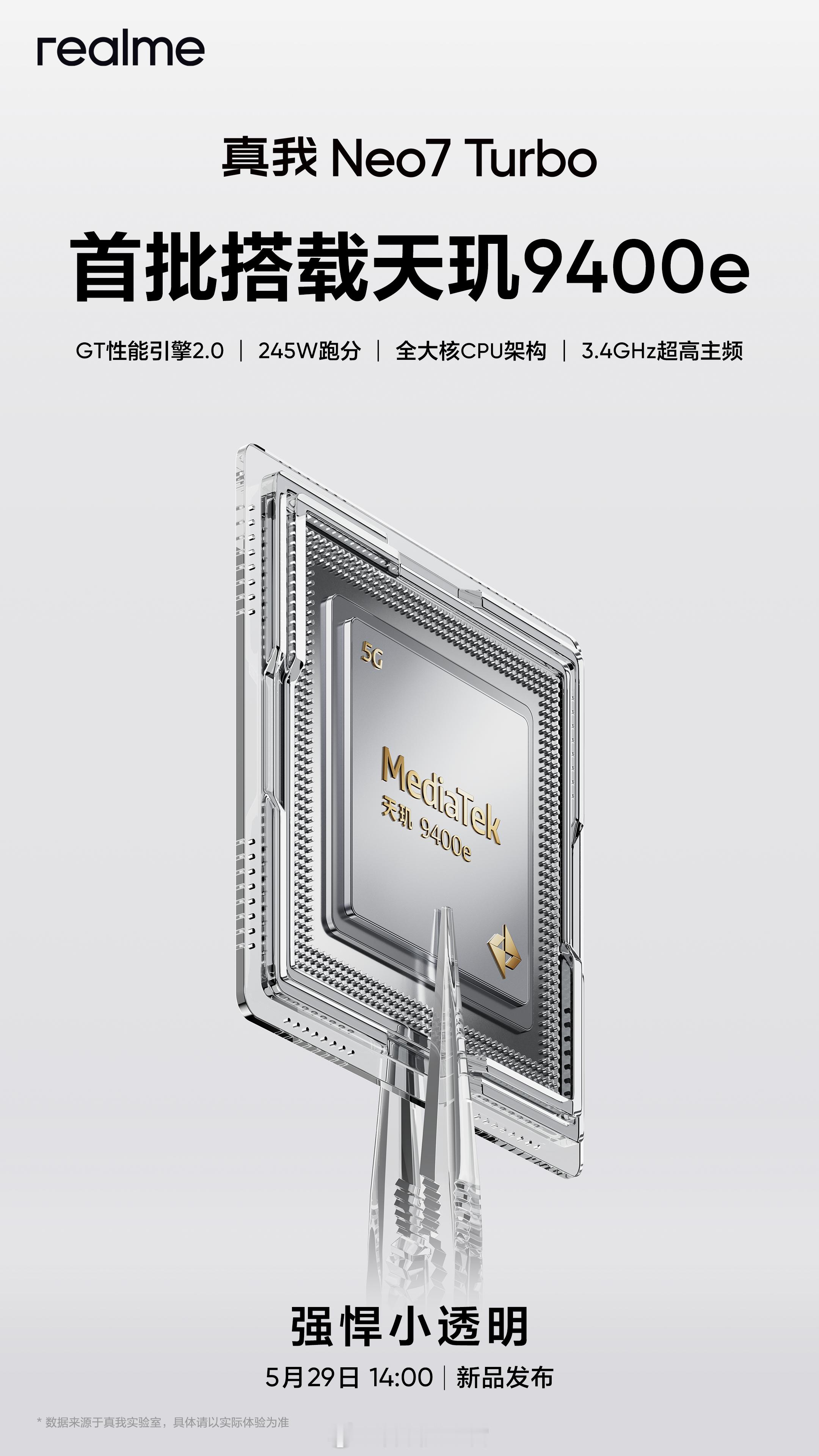 真我Neo7 Turbo定档了！是首批搭载天玑9400e旗舰芯[坏笑]还有GT性