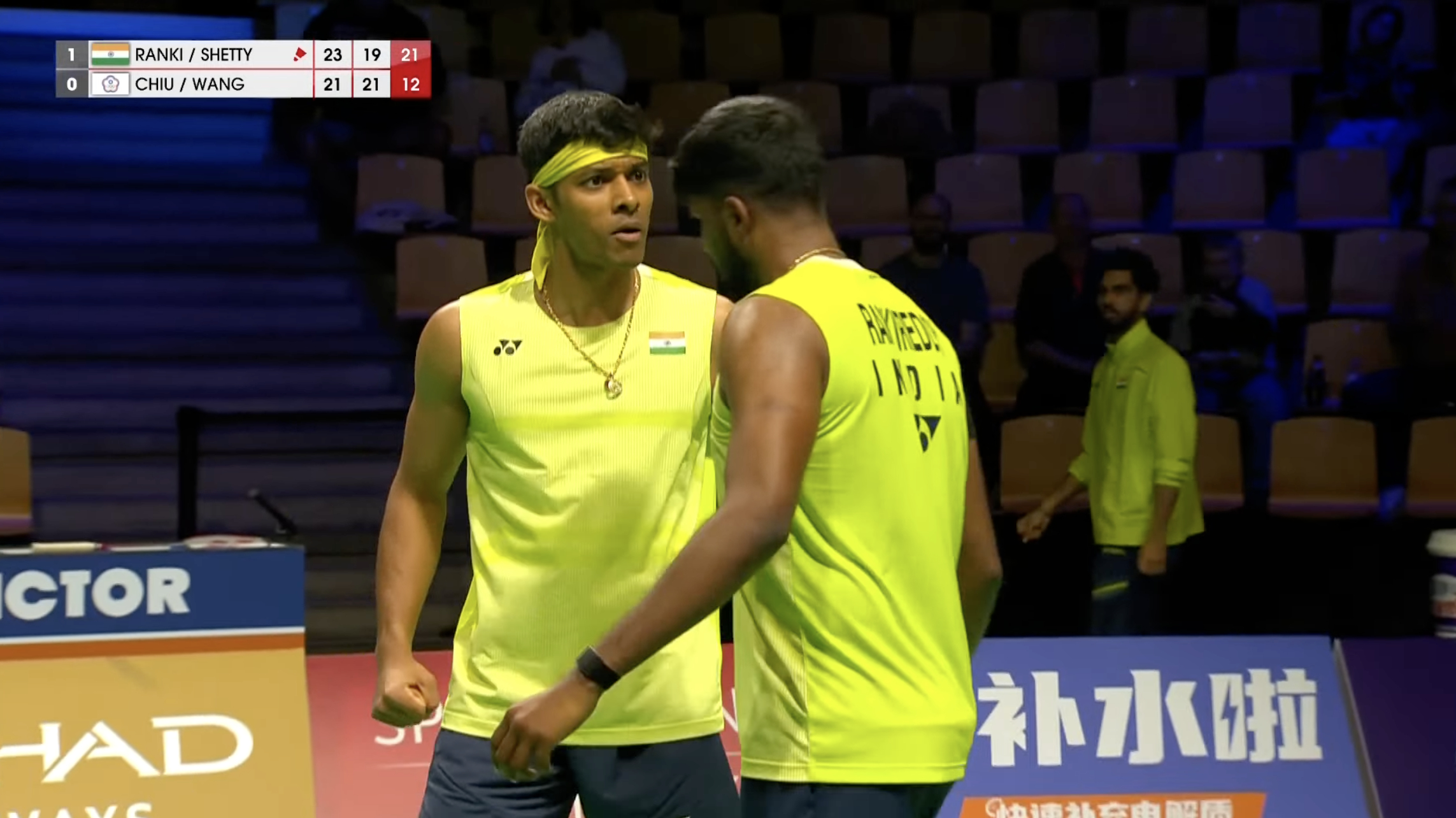 2号场地【汤杯 1/4决赛：印度🇮🇳 2-0 中国台北】一单：拉克什亚🇮?
