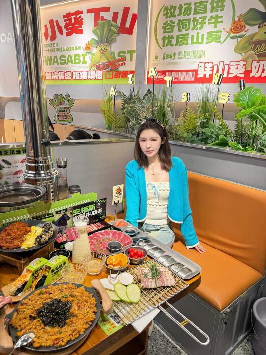 呼和浩特烤肉排队王 山葵炙烤肉！一口封神！