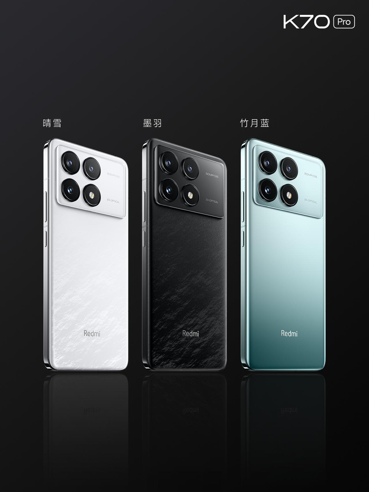 Redmi K70 Pro 售价正式公布，¥3299 起售。

高通骁龙 8 G