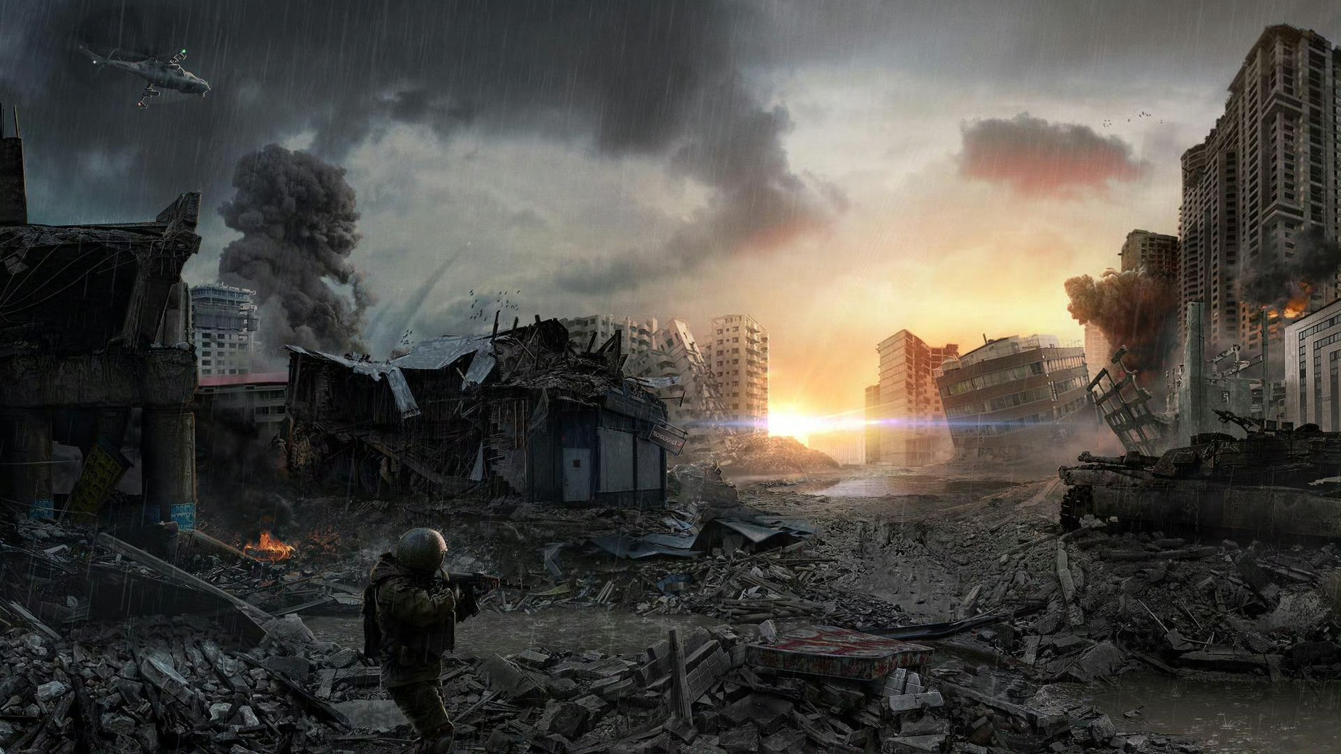 后末日虚构Post-apocalyptic fiction  经历了第三次世界大