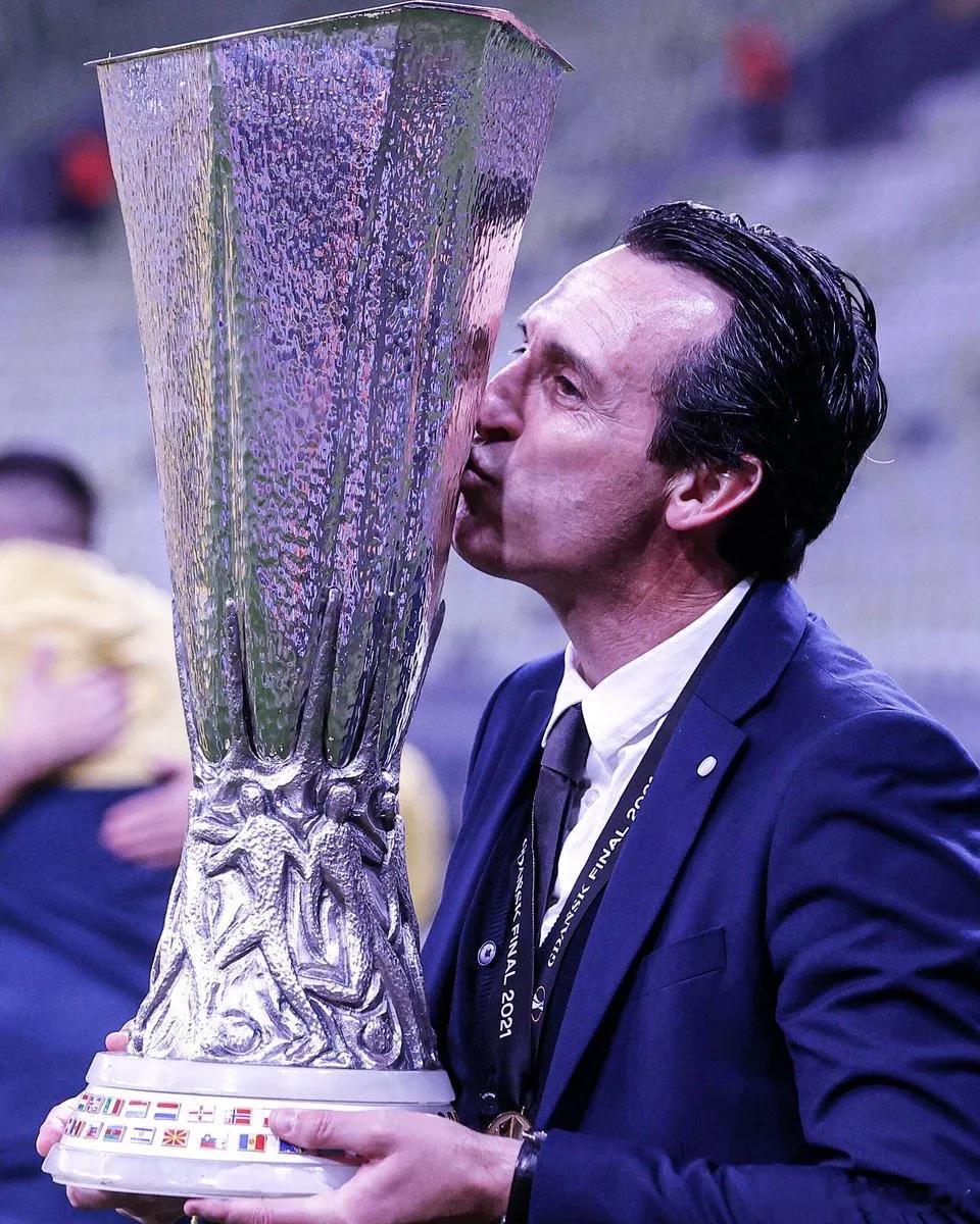 主帅夺欧联杯次数榜：埃梅里4次高居榜首；西蒙尼2次排第二随着阿斯顿维拉打进本赛季