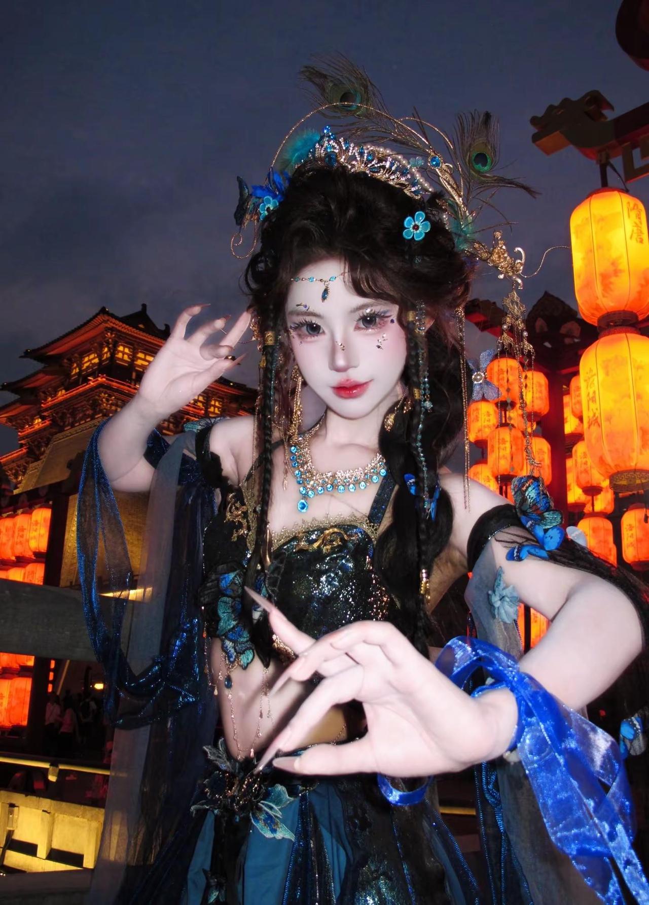 孔雀公主。美神降临 这造型也太绝了吧
