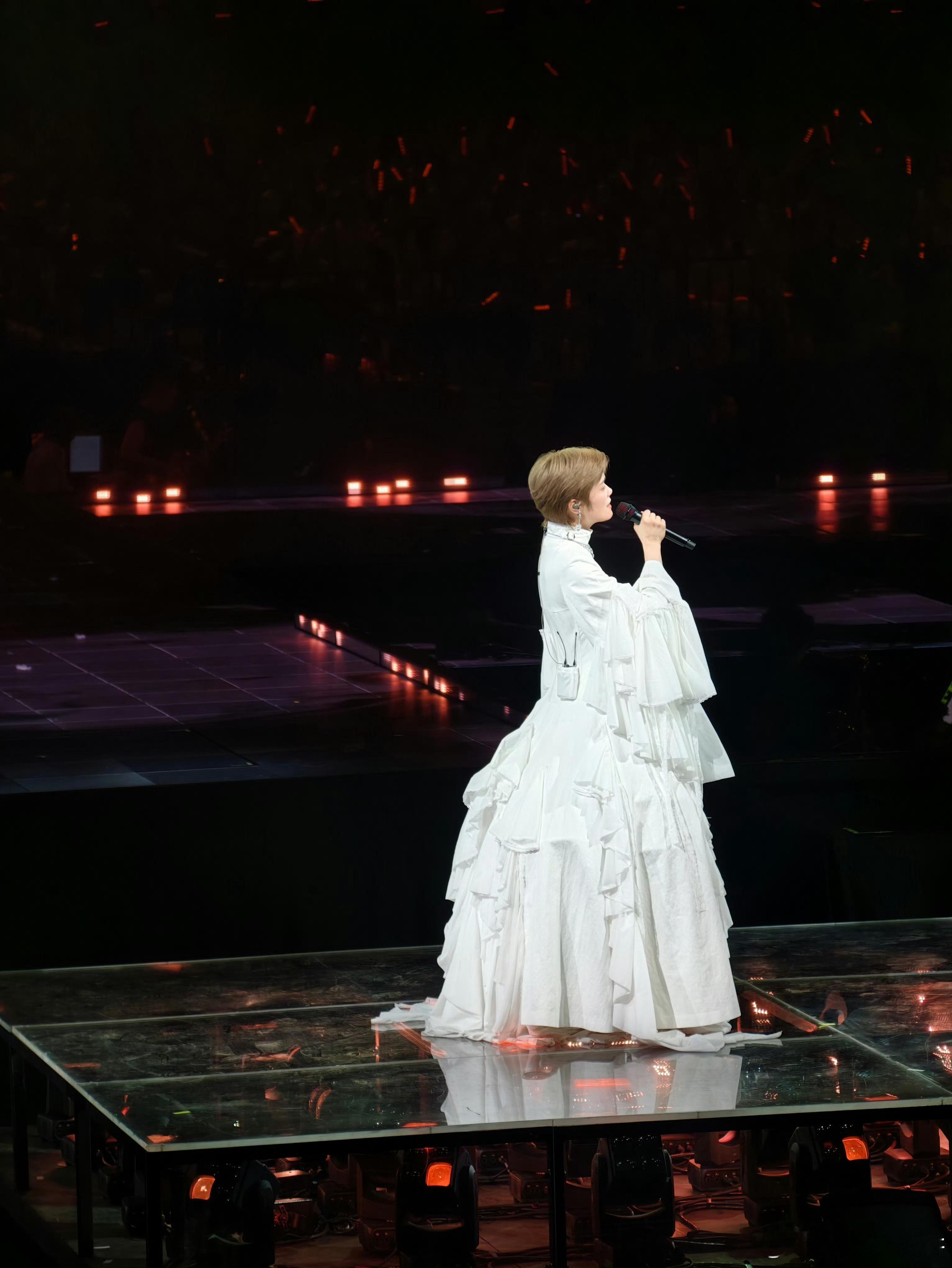 李宇春中古女爵李宇春一条裙子用了两千块布 白马公主既视感拉满👑，两千块布赋予裙