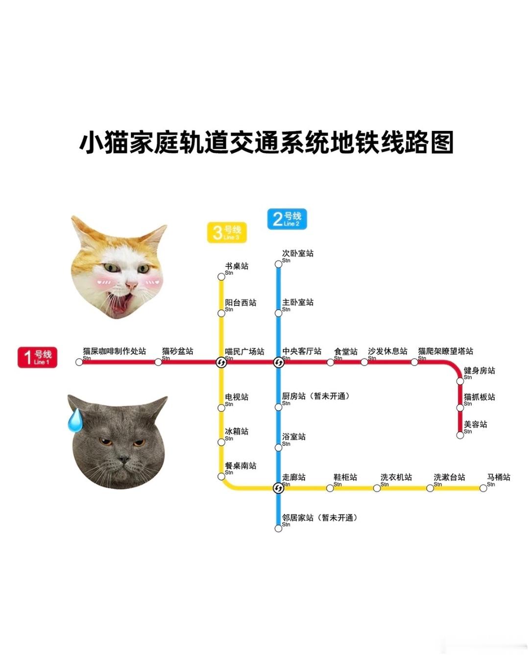 小猫家庭轨道交通线路图小猫家庭轨道交通线路图最近走红的小猫家庭轨道交通线路图，精