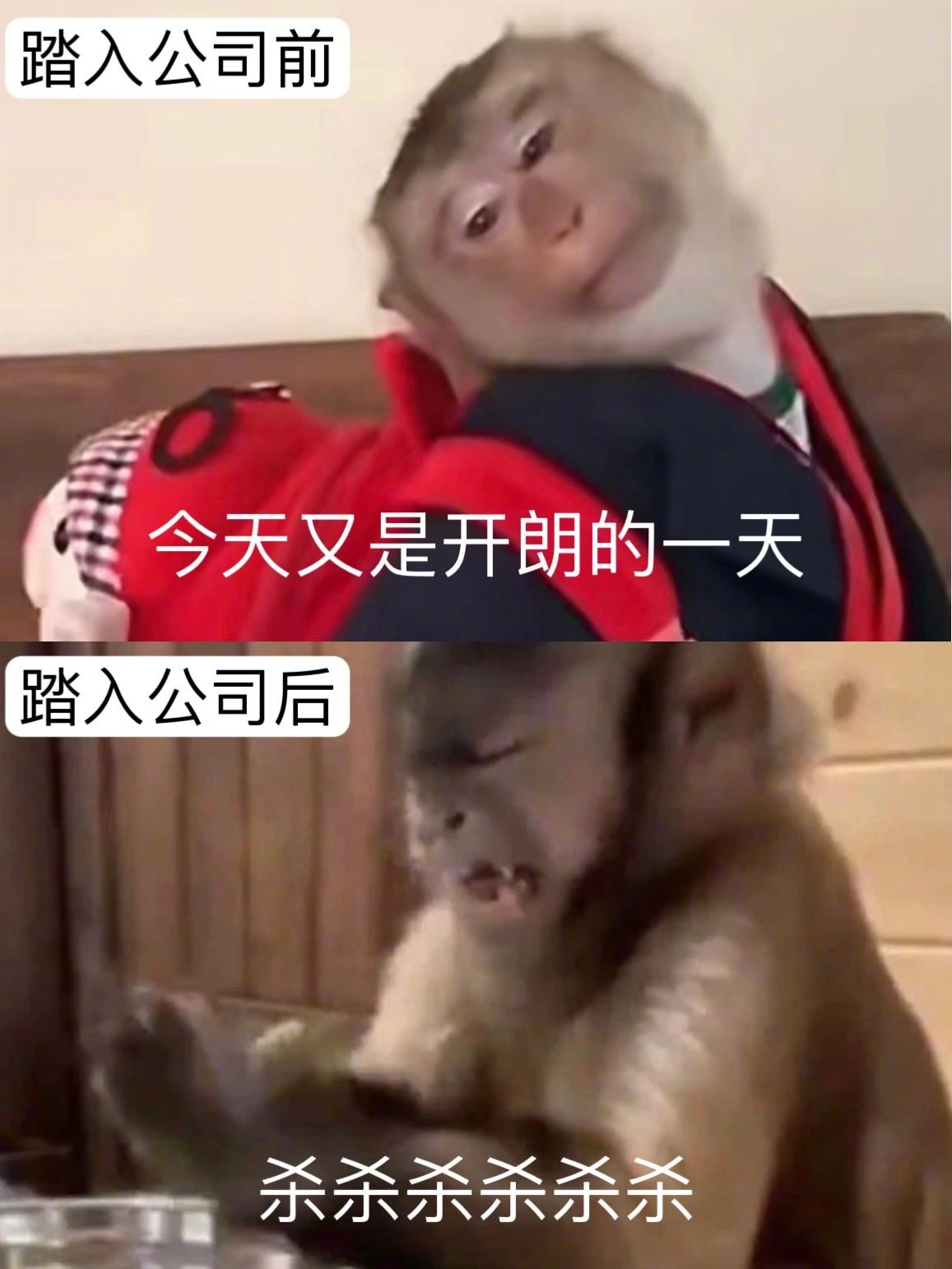 踏入公司前后的状态 ​​​