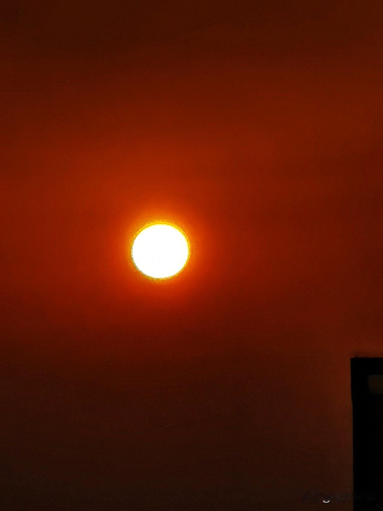 三组焦距，记录了夕阳不同的心事。

昨天傍晚准备下楼散步，看见夕阳西下，在楼上抓