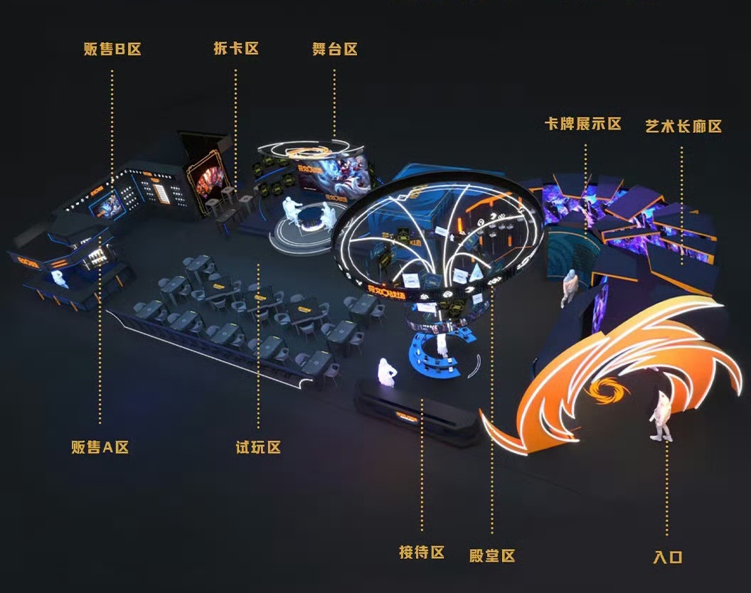 符文战场亮相ChinaJoy哇！ChinaJoy现场看到符文战场了！试玩区排起长