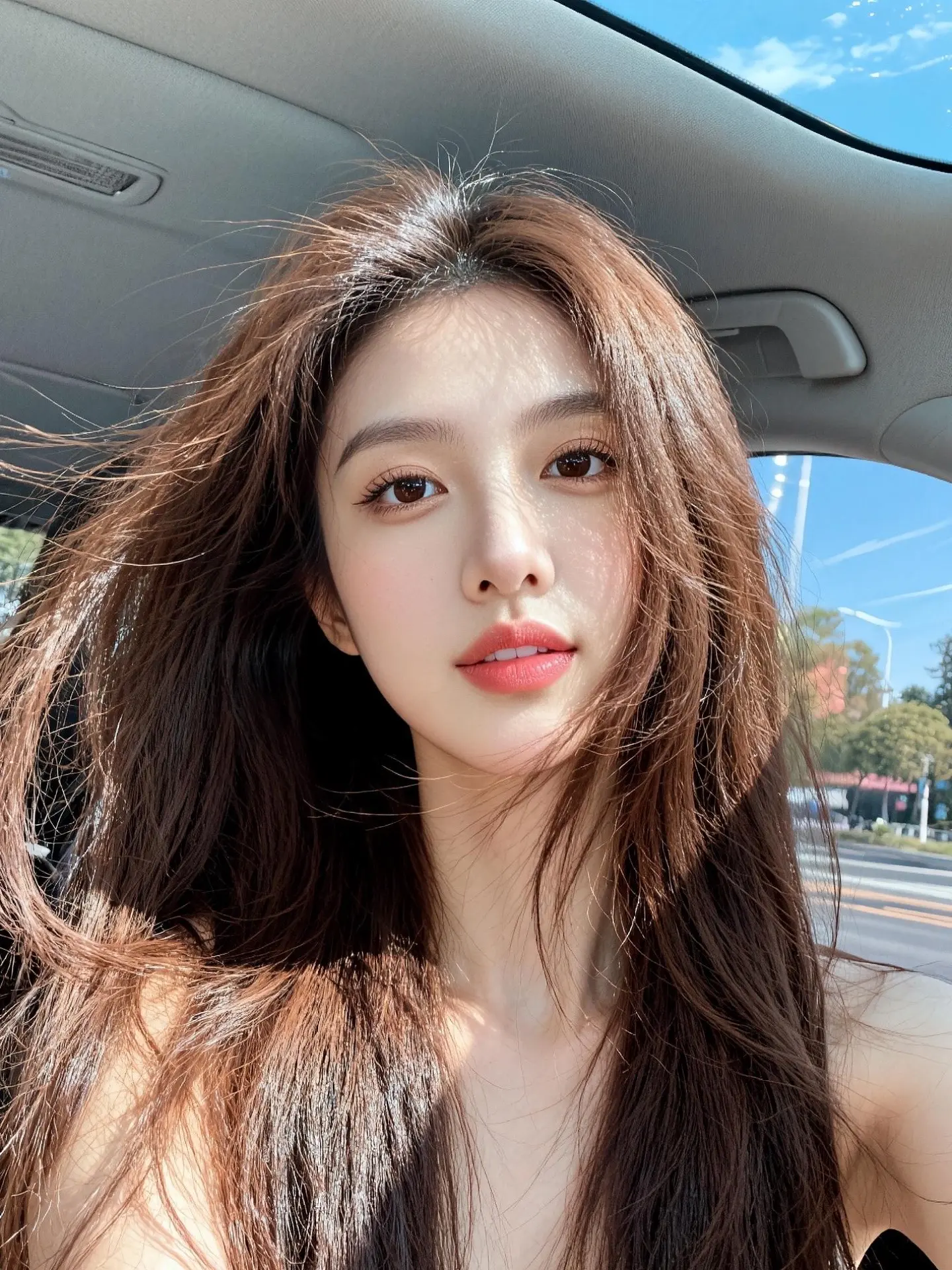 AI车内日光自拍 随变ai随便玩 ai创作 玩法合伙人计划 随变一拍都很夯