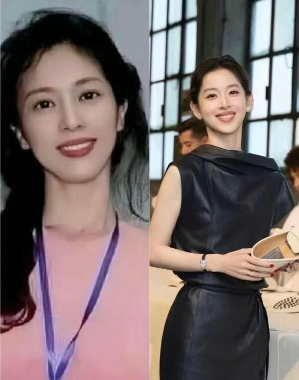 章泽天和刘亦菲妈妈年轻时候好像诶，尤其是笑起来的时候，都是清冷温柔挂的。而且是年