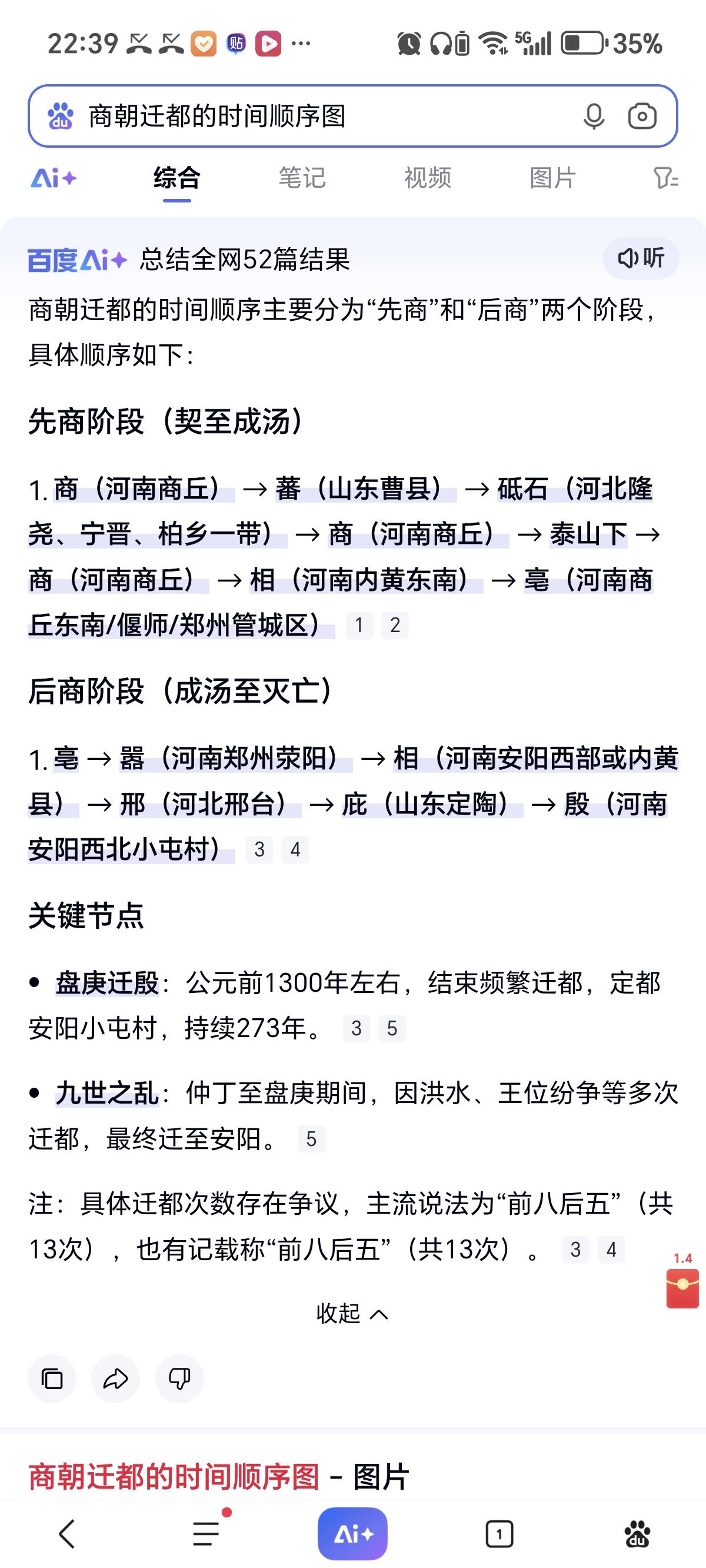 商朝迁都时间顺序图！👍👍👍