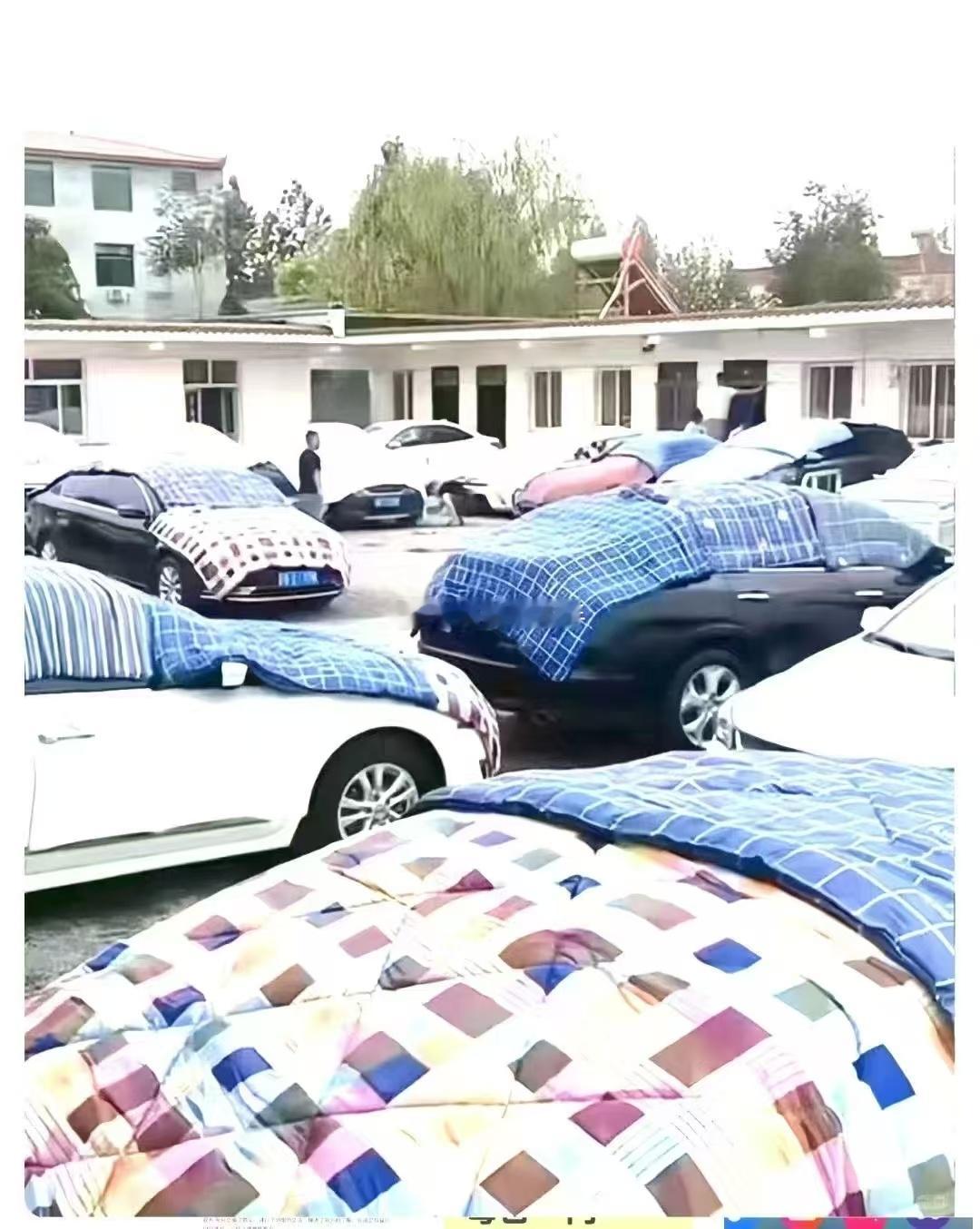帝都昨晚防冰雹的现状~~~海阔试车超话 ​​​
